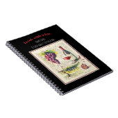 EVE絵を描イラストレーションofレッドワイン&引用文 ノートブック (右側)