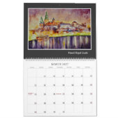 EVE 絵を描 Krakow、ポーランドのカレンダー カレンダー (3月 2027)