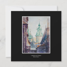 EVE 絵を描 Krakow，ポーランドオールドタウン カード