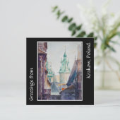 EVE 絵を描 Krakow，ポーランドオールドタウン カード (スタンド正面)