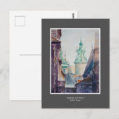 EVE 絵を描 Krakow，ポーランドオールドタウン ポストカード (正面/裏面)