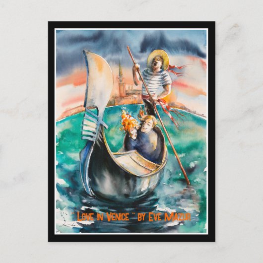 EVE 絵を描 Love in Venice, Italy ポストカード (正面)