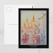 EVE 絵を描 Morning in Krakow，ポーランド写真プリント ポストカード (正面/裏面)