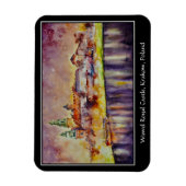 EVE 絵を描 Wawel、クラクフ、ポーランド マグネット (縦)