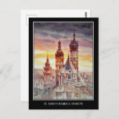 EVE 色彩の鮮やか Krakow、ポーランド旧市街カード ポストカード (正面/裏面)