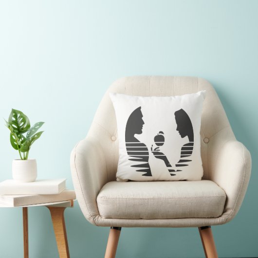 Eve Hands An Apple To Adam, Black Version 1/3 クッション (椅子)