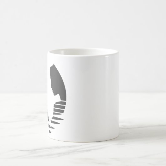 Eve Hands An Apple To Adam, Black Version 1/3 コーヒーマグカップ (中央)