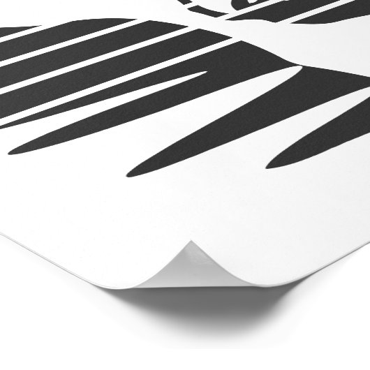 Eve Hands An Apple To Adam, Black Version 1/3 ポスター (角)