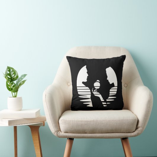 Eve Hands An Apple To Adam, White Version 2/3 クッション (椅子)