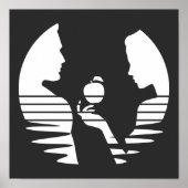 Eve Hands An Apple To Adam, White Version 2/3 ポスター (正面)