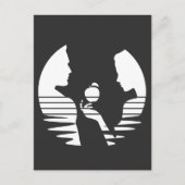 Eve Hands An Apple To Adam, White Version 2/3 ポストカード (正面)