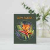 EVE Painted Strelizia Flower  ポストカード (スタンド正面)