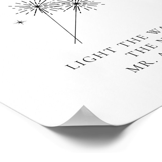 EVELYNエレガントなウェディングスパーカーがポスターを送り出す ポスター (角)