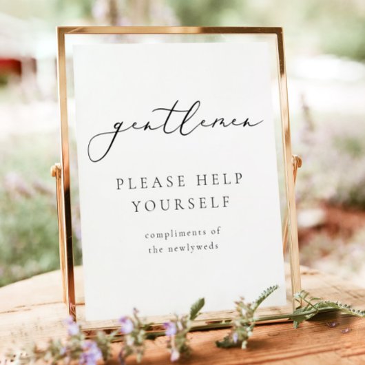 EVELYN書道の紳士バスルームのトイレタリー ポスター