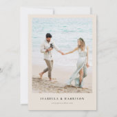 EVELYN書道エレガントスクリプト日付の保存 招待状 (裏面)