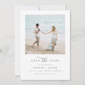 EVELYN書道エレガントスクリプト日付の保存 招待状 (正面)