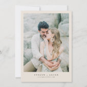 EVELYN書道エレガントスクリプト日付の保存 招待状 (裏面)