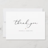 EVELYN書道エレガント文字ミニマルT サンキューカード (正面)