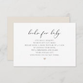 EVELYN書道エレガント書ベビーカード 招待状 (正面/裏面)