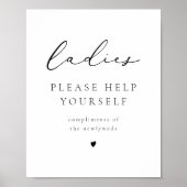 EVELYN書道レディースバストイレタリーポスター ポスター (正面)