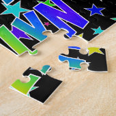 "EVELYN"名、おもしろい"ハッピーバースデー" ジグソーパズル (側面)