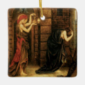 Evelyn De Morganによる絶望の刑務所での希望 セラミックオーナメント (正面)