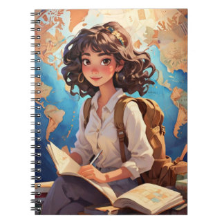 Evelyn Wanderlust印刷可能なジャンクジャーナル ノートブック