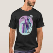 Even Baddies Get Saddies Raccoon Meme Vaporwave Tr Tシャツ (正面)