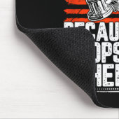 Even Cops Need Heroes Fireman Gift Proud Firefight マウスパッド (コーナー)