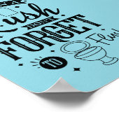 Even in a Rush, Don’t Forget to Flush – Funny Bath ポスター (角)