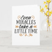 Even miracles take a little time カード (黄色い花)