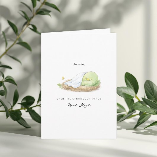 Even the Strongest Wings Need Rest Support Cancer カード