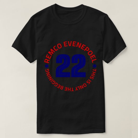 Evenepoel Champion - La Vuelta 2022 (The Beginning Tシャツ (デザイン正面)