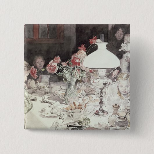 Eveningのランプのまわり、1900年(w/c紙で) 缶バッジ (正面)