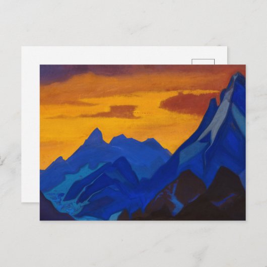 Evening, 1939 by Nicholas Roerich ポストカード (正面/裏面)