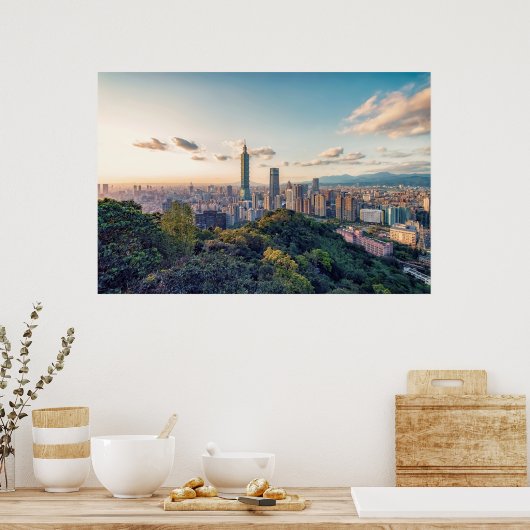 Evening in Taipei ポスター (キッチン)