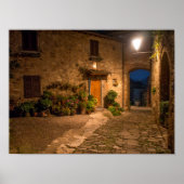 Evening in the ancient hillside town ポスター (正面)