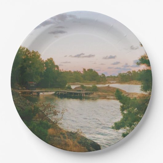 Evening in the swedish archipelago ペーパープレート (正面)