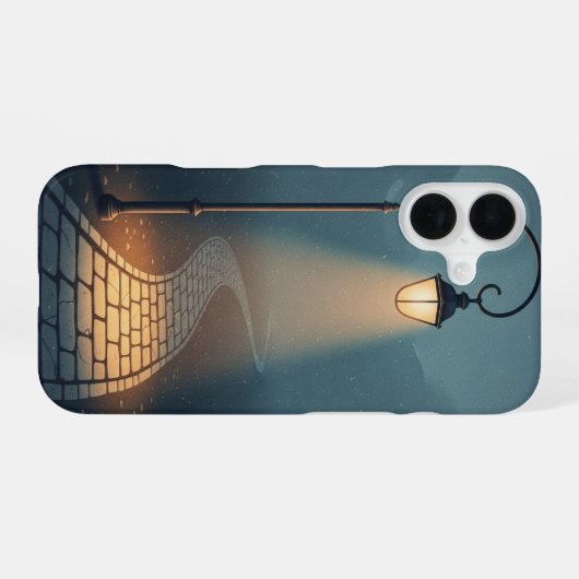 Evening Lamp Path iPhone 16ケース (裏面横)