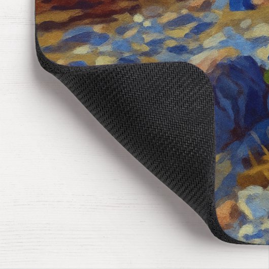 Evening light on the coast of Vormsi マウスパッド (コーナー)