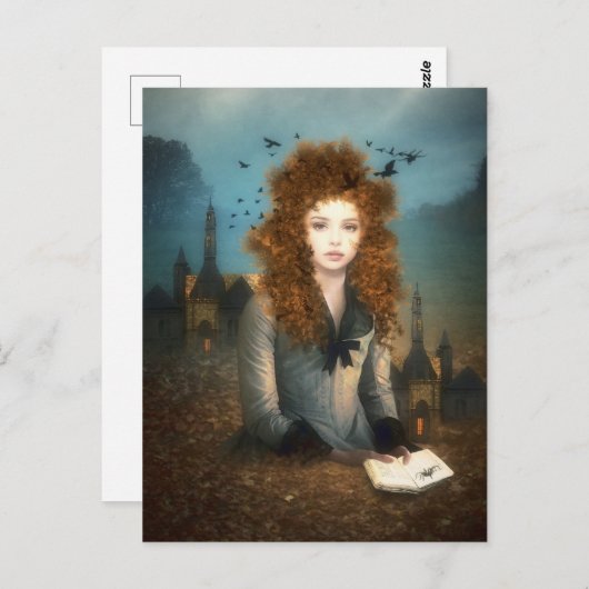 Evening Reading   ポストカード (正面/裏面)