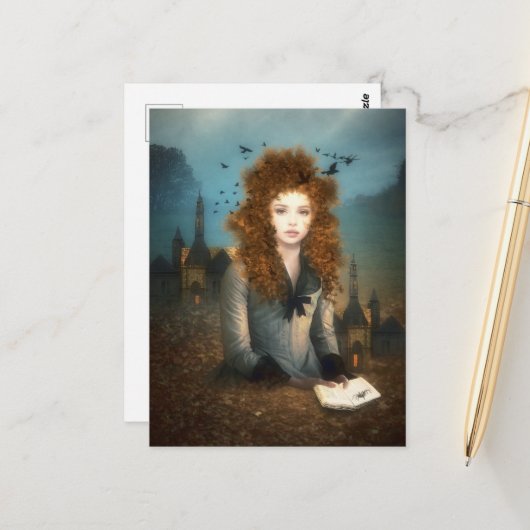 Evening Reading ポストカード (正面/裏面インサイチュ)