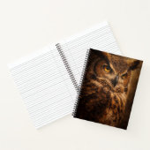 Evening Sentinel | Owl Art | Notebook ノートブック (内部)