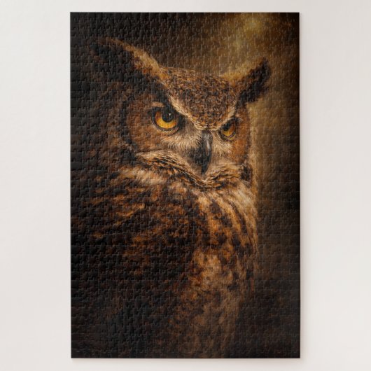 Evening Sentinel | Owl Art | Puzzle ジグソーパズル (縦)
