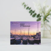 Evening Tranquillity at Port Hercule Monaco ポストカード (スタンド正面)