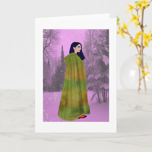 Evening walk  LeeMarie's creative Design カード (黄色い花)