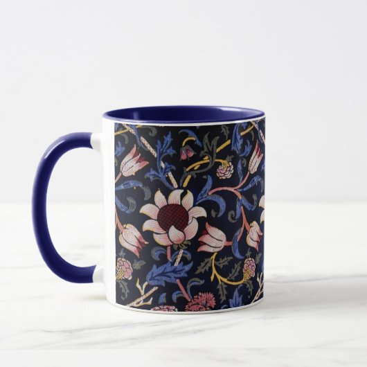 Evenlode, famous William Morris pattern, マグカップ (左)