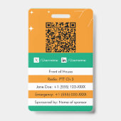 Event badge data バッジ (裏面)