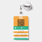 Event badge data バッジ (裏面（伸縮クリップ）)