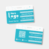 Event Badge Template バッジ (正面＆裏面)